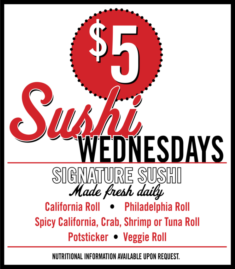 Sushi Menu